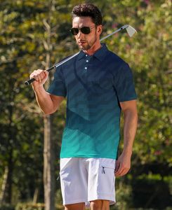 เสื้อโปโลสำหรับผู้ชายแห้งเร็วเสื้อโปโลแขนสั้นพิมพ์ลายลำลองระบายอากาศจากปากีสถานสำหรับฤดูร้อน - Product Image 4