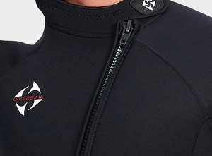 Combinaison de plongée courte pour homme, néoprène 3 mm, combinaison de plongée intégrale, fermeture éclair avant, combinaisons de plongée pour la plongée en apnée, le surf, la natation, W9277 - Product Image 5