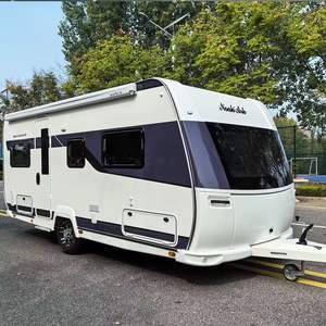 Caravane mobile classique et moderne avec suspension indépendante 4x4, design léger et pliable pour 4 personnes - Product Image 5