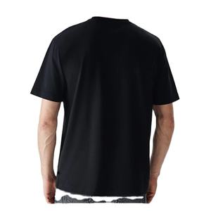 2024 été hommes coton T-Shirts confortable surdimensionné à manches courtes de haute qualité grande taille conception vierge tissu tricoté - Product Image 2