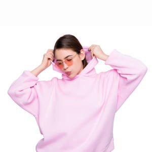 Moda estilo callejero Mujeres sudaderas con capucha Cuello alto Cremallera-up Drop-shoulder casual tejido transpirable algodón hecho proveedor verificado - Product Image 1