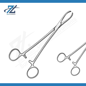 Pinces à tissus Littlewood 2-3 dents, finition mate, 190 mm de long, instruments chirurgicaux en acier inoxydable, fabricant au Pakistan - Product Image 2