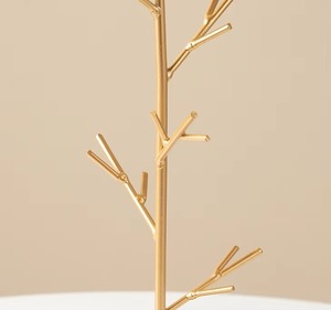 Soporte de joyería estilo árbol negro con diseño de pájaro para pendientes anillos collares Ideal para tocador de mesa y decoración de habitación - Product Image 5