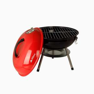 Parrilla Portátil de Carbón de 36 cm para Asar Carne, Diseño Moderno y Compacto Automático para Cocina, Fiestas y Uso Doméstico, Opciones de Electricidad - Product Image 1