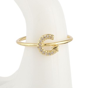 Anillo de Dedo con Letras del Alfabeto para Mujer - Dorado - Product Image 2