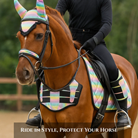 Ensemble de tapis de selle de haute qualité pour chevaux, en coton équestre premium, durable, pour l'équitation, l'entraînement et le dressage