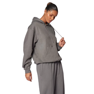 Conjunto de 2 Piezas de Ropa Deportiva de Otoño para Mujer, Sudadera con Capucha Informal Estampada y Pantalones Largos, Ropa de Invierno Unisex 100% Algodón - Product Image 6