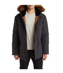 Nuevas chaquetas Parka cálidas gruesas para hombre, prendas de vestir informales de invierno para hombre, abrigos sólidos con cuello levantado, chaqueta acolchada de algodón para hombre - Product Image 1