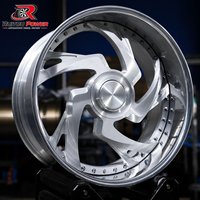 Jantes forgées en aluminium brossé chromé à deux pièces sur mesure 20/22/24/26 pouces à déport profond pour Chevrolet Impala Pontiac Oldsmobile Forgatos