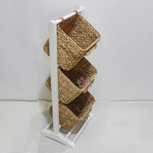 Porte-revues en rotin tissé à la main Artex Dong Thap Factory Organisateur naturel élégant pour le salon et les espaces de bibliothèque - Product Image 2