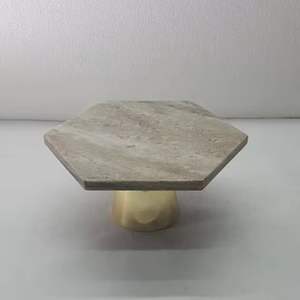 Handmade Natural Wood 2-<b>Tier</b> <b>Cake</b> <b>Stand</b> Eco-friendly Material with Enamel Print for Wedding & Birthday Parties Dessert <b>Cake</b> Tool - Product Image 4