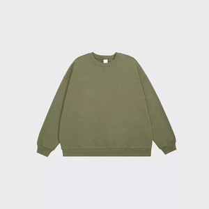 Trajes de sudor de gran tamaño personalizados para mujer Camisas de Otoño de manga larga de ajuste suelto Ropa de invierno teñida lisa - Product Image 5