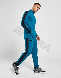 Conjunto deportivo de forro polar para hombre con diseño de logotipo personalizado, hecho para entrenamiento deportivo en el gimnasio, comodidad de primavera y estilo activo diario, nowux - Product Image 1