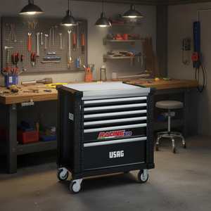 Armoire à outils à roulettes Usag Racing avec 6 tiroirs, armoires à outils vides - Product Image 3