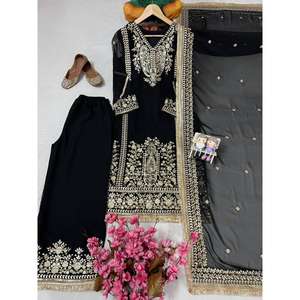 Salwar Kameez de Diseño de Lujo en Falsa Georgette con Hermoso Bordado de Lentejuelas, Ropa de Mujer para Uso Diario y Fiestas, Secado Rápido, para Todas las Temporadas - Product Image 5