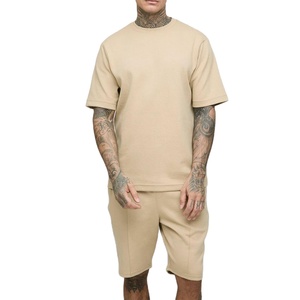 Conjunto de Camisa y Pantalones Cortos de Verano para Hombre, Ropa Casual de Dos Piezas, Tejido Transpirable y Cómodo para Vacaciones en la Playa - Product Image 1