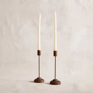 Support de pilier de bougie en bois et pièces de bougeoir de grande taille bougeoir en bois avec produit décoratif de chambre - Product Image 3