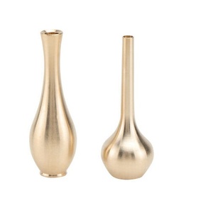 Home Decoration <b>Gold</b> Plated Shiny Polished Metal <b>Vase</b> Hand Crafted Stylish Flower <b>Vase</b> Decoration <b>Floor</b> Superior Quality - Product Image 2