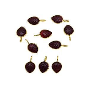 Religious Bezel Set Hand Carving Diamond Gemstone 8x10 MM Gold Plated Minimalist Charm Pendant Making Jewelry Accessory - Product Image 3