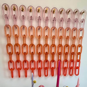 Chaîne murale en résine multicolore, maillons personnalisables, meilleures couleurs et chaînes pour la maison et le bureau par Glowin Fashion - Product Image 6