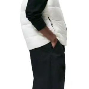 Chaleco largo acolchado sin mangas negro para hombre, chaleco de talla grande con logotipo personalizado, chaleco acolchado, chaqueta para hombre - Product Image 4