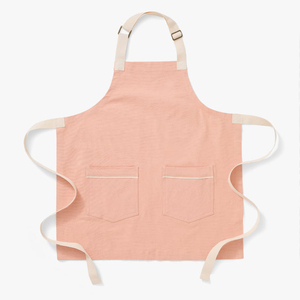 Venta al por mayor de fábrica logotipo personalizado babero ropa de trabajo impermeable cuello colgante delantal de lona para restaurantes occidentales supermercados - Product Image 3