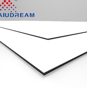 Alucobond ACP แผงอลูมิเนียมคอมโพสิต6มม. สีขาว