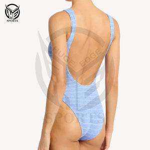 Maillots de bain une pièce légers et élégants pour femmes avec logo personnalisé en cristal sur le devant, séchage rapide - Product Image 4