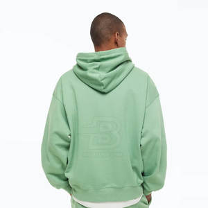 Últimas sudaderas con capucha de gran tamaño de invierno con cuello con capucha de patrón sólido para uso al aire libre Hecho en Pakistán - Product Image 2