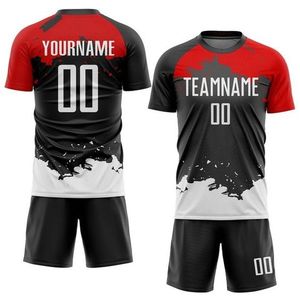 Custom Football Soccer Team Uniform Soccer Jersey Sets Sublimation Men Red Soccer Wear Practice <b>Retro</b> Football Shirt - Product Image 1
