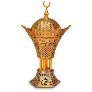 Porte-encens en laiton de qualité supérieure avec base en bois porte-encens de table brûleur Bakhoor pour porte-encens islamique - Product Image 3