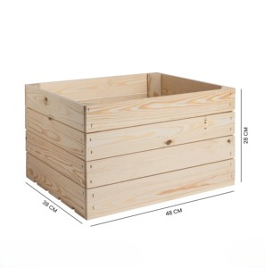 Caisse en bois pour les fruits. Dimensions intérieures: 48x38x28 - Product Image 4