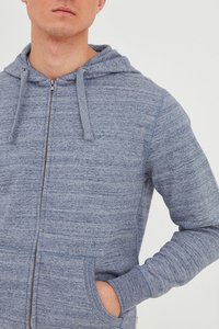 Sweat à capuche oversize zippé en molleton texturé coton/polyester 450 GSM de haute qualité pour l'hiver, décontracté, séchage rapide et respirant - Product Image 4