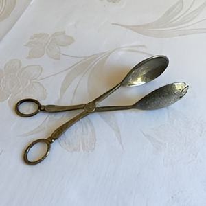 ชุดคีมคีบสลัดระดับพรีเมียมทำจากโลหะสแตนเลส2ชิ้นดีไซน์สุดหรู - Product Image 3