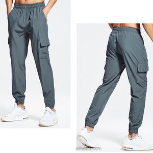 กางเกงคาร์โก้สำหรับผู้ชายกางเกงปีนเขาแบบแห้งเร็วชุดวิ่งออกกำลังกายผ้าโพลีเอสเตอร์สำหรับนักกีฬา - Product Image 2