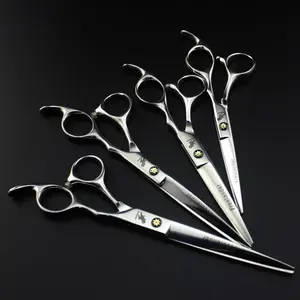 Juego de tijeras de peluquero, kit de corte de pelo profesional, tijera de adelgazamiento, peine para el pelo, tijeras de peluquería de tela - Product Image 2