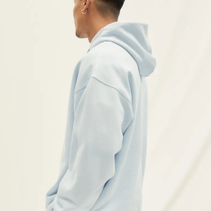 Sweat à capuche zippé d'hiver pour homme, personnalisé avec logo, respirant, écologique, imperméable, uni, en polyester/coton, tendance - Product Image 3