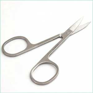 OEM/ODM Right Handed Cuticle <b>Scissors</b> for Personal Care Stainless Steel Curved Blade Sharp Blade Eyebrow Shaping - Product Image 2