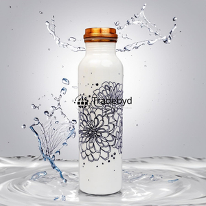 Premium artisanal copper bottle for stylish hydration traditional wellness water container yoga lifestyle luxury gift iTradebyd - Product Image 6