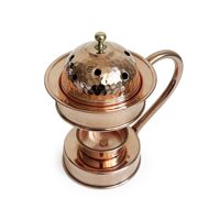 Brûleur d'encens artisanal turc en cuivre, design traditionnel, écologique, pour aromathérapie, yoga, méditation, cadeau spirituel, bougie requin