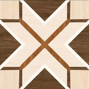 Attrayant 400x400mm Texture solide bois toucher numérique carreaux de porcelaine émaillée finition mate plancher d'hôtel décor intérieur de chambre - Product Image 4