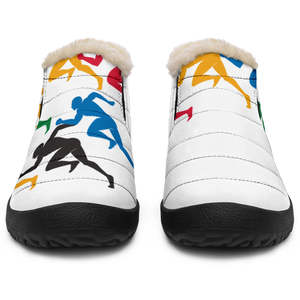 Chaussures de course d'hiver pour hommes avec empeigne synthétique colorée pour des aventures hivernales ! - Product Image 3