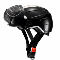 Casque de sécurité respirant pour vélo électrique, casque de moto demi-face en ABS, casque ouvert pour scooter pour adultes hommes femmes