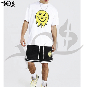 Conjunto de Camiseta Corta de Malla Extra Grande para Hombre, Cómoda y Elegante, Tejido Transpirable de Rizo, 100% Algodón, Estilo Urbano para Verano - Product Image 3