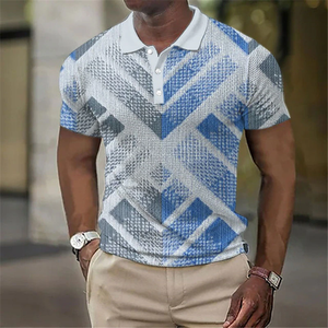 Camiseta Polo de Hombre de Poliéster y Algodón, Ligera, Transpirable, Talla Grande, Corte Holgado, Tinte Liso, Logotipo Personalizado, Venta Caliente, Diseño Personalizado OEM - Product Image 5
