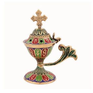 Encensoir décoratif de mariage en laiton Brûleur d'encens de luxe en or à des prix raisonnables et impressionnants - Product Image 4