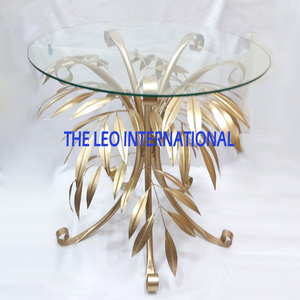 Mesa de Centro con Tablero de MDF, Patrones Modernos y Acabado en Latón Antiguo, Diseño Ventajoso - Product Image 6
