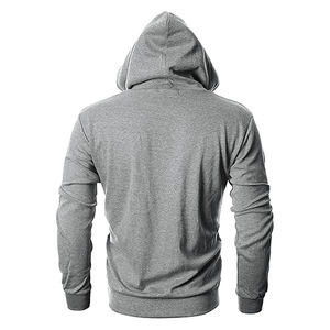 Sweat à capuche décontracté pour homme, personnalisé, en polyester/coton, polaire léger, respirant, séchage rapide, évacuation de l'humidité - Product Image 3