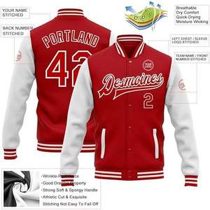 2025 vestes d'université à la mode pour hommes de haute qualité OEM personnalisé meilleur design avec manches complètes veste de baseball universitaire pour hommes - Product Image 3