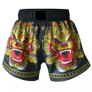 Vêtements de sport légers en coton et polyester de haute qualité, confortables, short MMA unisexe, design de logo personnalisé - Product Image 4